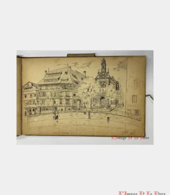 Carnet de dessins et croquis d'architecture. par Emile Wolf - Photo principale