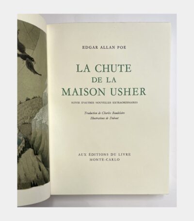 La Chute de la maison Usher suivie d'autres nouvelles extraordinaires. par Poe (Edgar Allan) - Photo principale